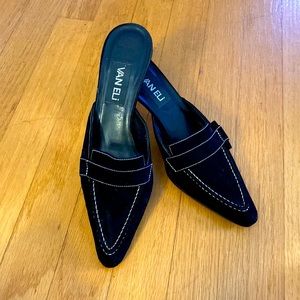 VINTAGE VAN ELI HEELED MULES